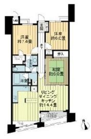 リシェ横浜山下公園 7階 間取り図