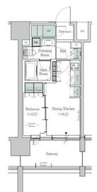 ONE ROOF RESIDENCE TAMACHI (ワンルーフレジデンス田町) 1115 間取り図
