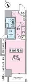 V-music蒲田 1101 間取り図