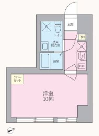 V-music中野 202 間取り図