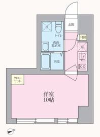 V-music中野 202 間取り図