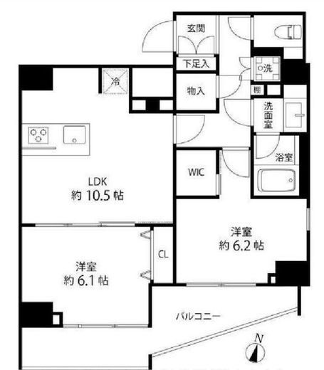 DeLCCS板橋North (デルックス板橋ノース) 1002 間取り図