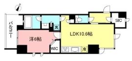 プライムメゾン初台 8階 間取り図