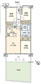 メイツ新川崎 1階 間取り図