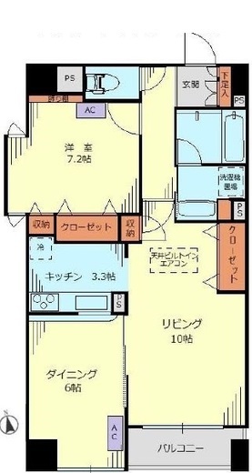 ルピナス麻布シティフォルム 3階 間取り図