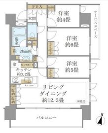 パークホームズ大岡山ラヴィアンコート 8階 間取り図