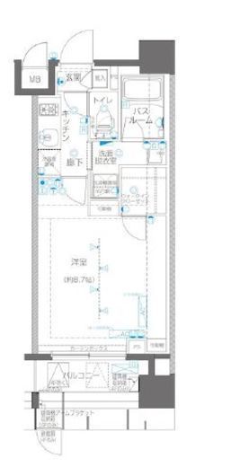 ZOOM横浜関内 6階 間取り図
