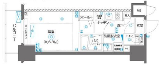 ZOOM横濱EAST 6階 間取り図