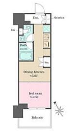 ウエリスアーバン水天宮前 520 間取り図