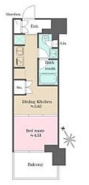 ウエリスアーバン水天宮前 523 間取り図