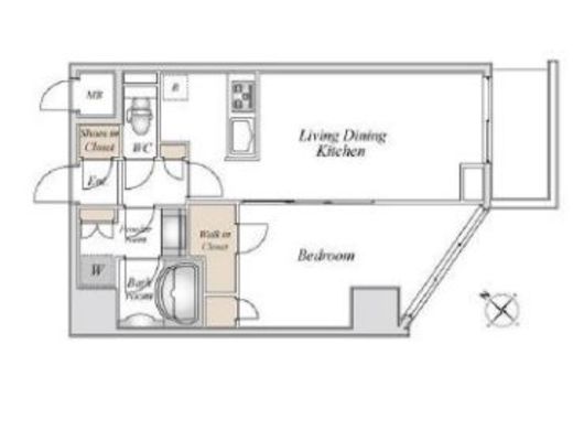 City Lux Tsurumi 713 間取り図