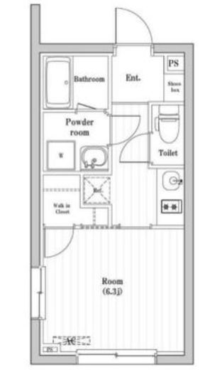 コンポジット渋谷本町 301 間取り図