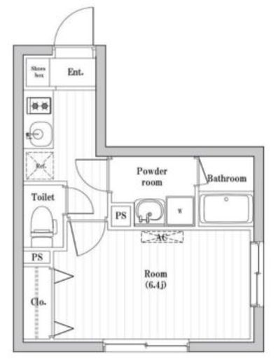 コンポジット渋谷本町 307 間取り図