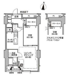 東雲キャナルコートCODAN 11-215 間取り図