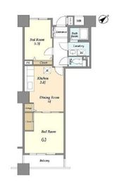 晴海アーバンプラザ 1008 間取り図
