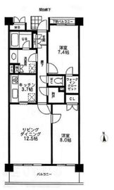 シャトレ美しが丘 302 間取り図