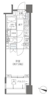 メゾンカルム本郷 205 間取り図