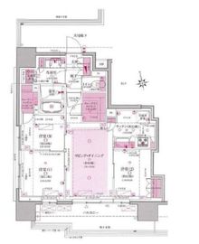 クレヴィア南千住RIVER SIDE TWIN 2階 間取り図