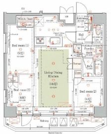 レジデンスノーブル三ノ輪 4階 間取り図