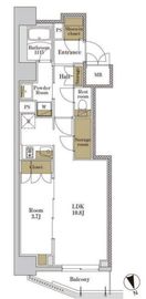 RJRプレシア大森北 413 間取り図