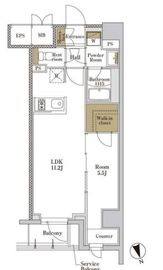 RJRプレシア大森北 218 間取り図