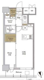 RJRプレシア大森北 215 間取り図