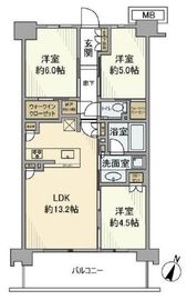 シティテラス横浜 ノース棟 9階 間取り図