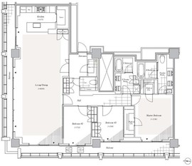 リビオレジデンス西麻布 2901 間取り図
