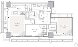 リビオレジデンス西麻布 1506 間取り図