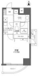 プライムアーバン千住 801 間取り図