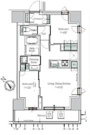 ONE ROOF RESIDENCE NISHI NIPPORI (ワンルーフレジデンス西日暮里) 205 間取り図