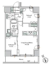 ONE ROOF RESIDENCE NISHI NIPPORI (ワンルーフレジデンス西日暮里) 709 間取り図