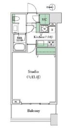 コンシェリア西新宿タワーズウエスト 17階 間取り図
