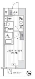 プライマル五反田 303 間取り図