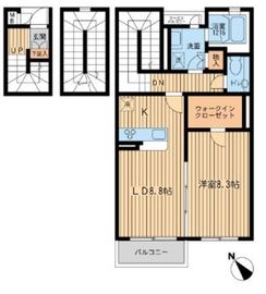 アソシエール早稲田 304 間取り図