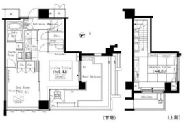 六本木エムケイアートレジデンス 601 間取り図