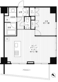 Ti-HIGASHIAZABU 1105 間取り図