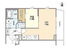 ラティエラ横濱六角橋 106 間取り図