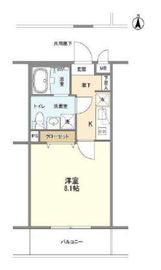 ラティエラ横濱六角橋 203 間取り図