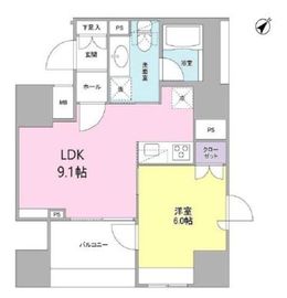 コンフォリア池袋DEUX 803 間取り図