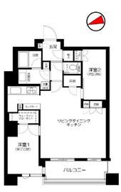 パークタワー勝どきミッド/サウス 45階 間取り図