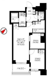 パークタワー勝どきミッド/サウス 43階 間取り図