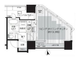 イニシアイオ文京仲坂 9階 間取り図
