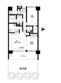 ファミールグラン代々木西原デクスターハウス 1階 間取り図