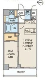 クレストコート錦糸町 703 間取り図