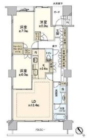 シティタワー品川 35階 間取り図