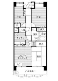 ビレッジハウス潮見タワー 1-804 間取り図