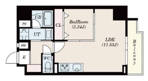 アーバネージュ新横浜 7階 間取り図
