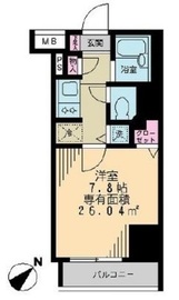 アーク銀座京橋 606 間取り図