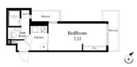 ラティエラ武蔵小山 401 間取り図